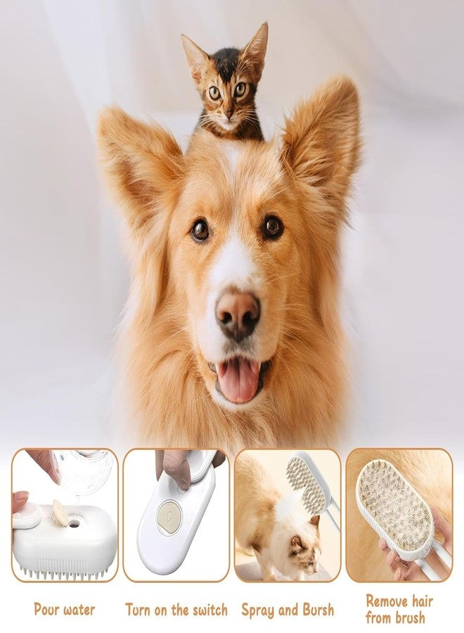 PRABODH Cat Steam Brush, 3 in 1 Pet Hair Removal Comb, Pet Steam Brush for Dogs and Cats to Remove Knotted Hair, Massage and Detangle,(Pack of 1) - Image 4